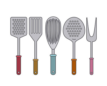 卡与厨房用具 现代厨房的智能融合